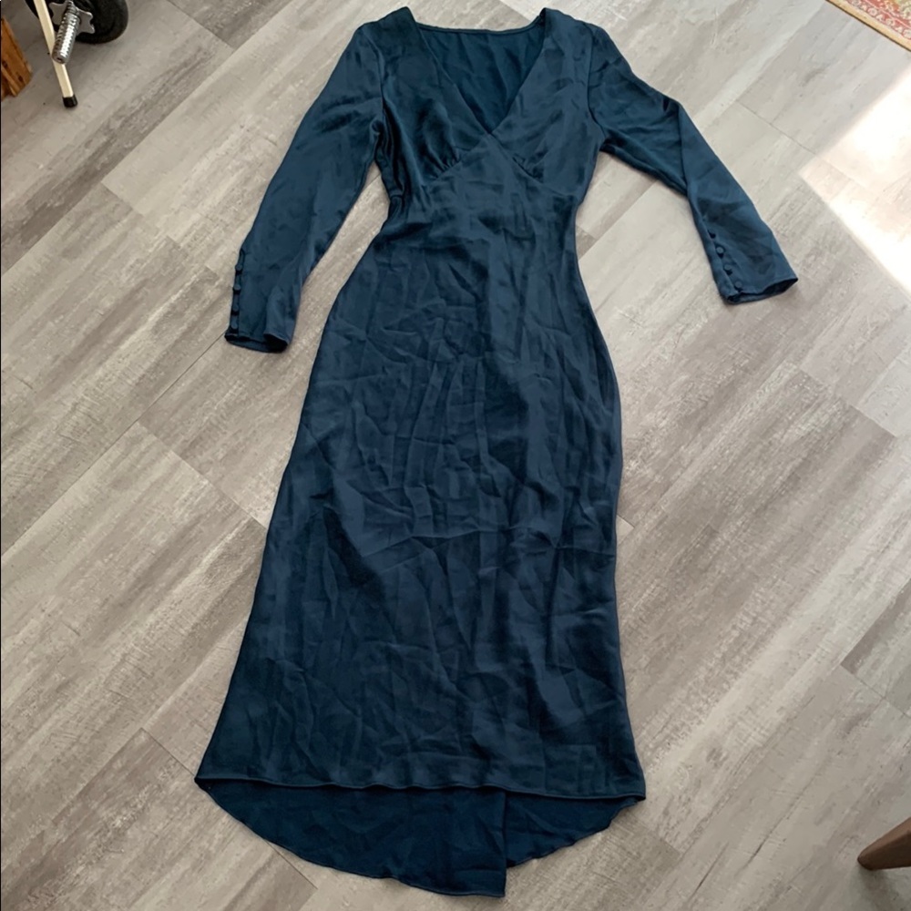 Elegant Navy Blue Women's Dress